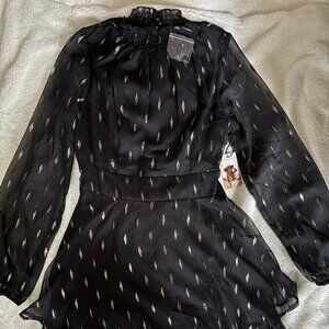 Sincerely Jules S Black Long Sleeve Mini Dress